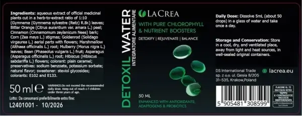 DETOXIL WATER Martie 2026